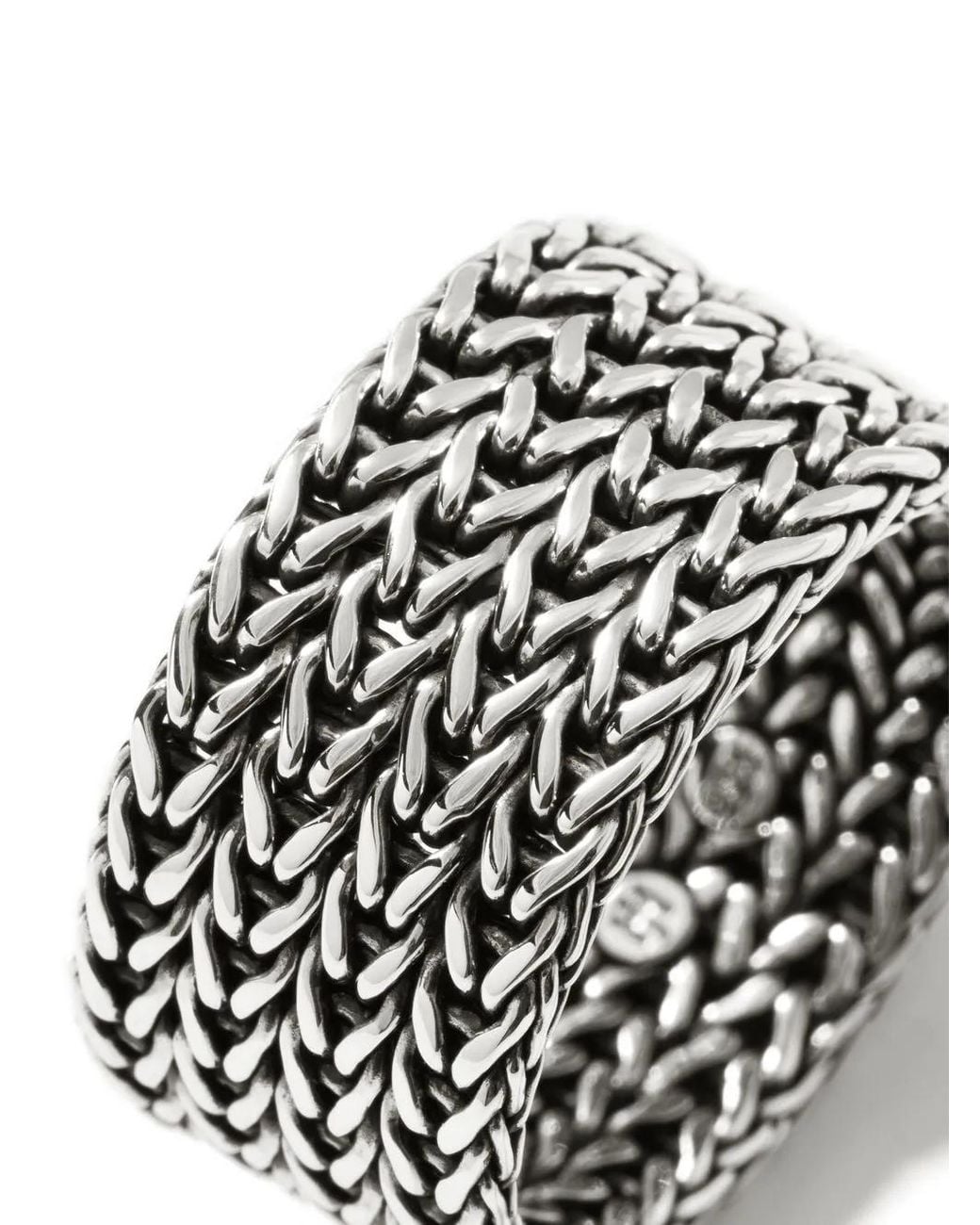 John Hardy Gray Classic Chain Ring 12Mm