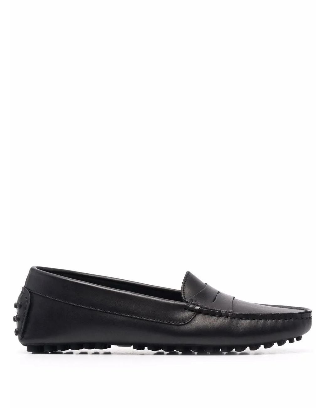 Scarosso Black Ashley Leather Loafers