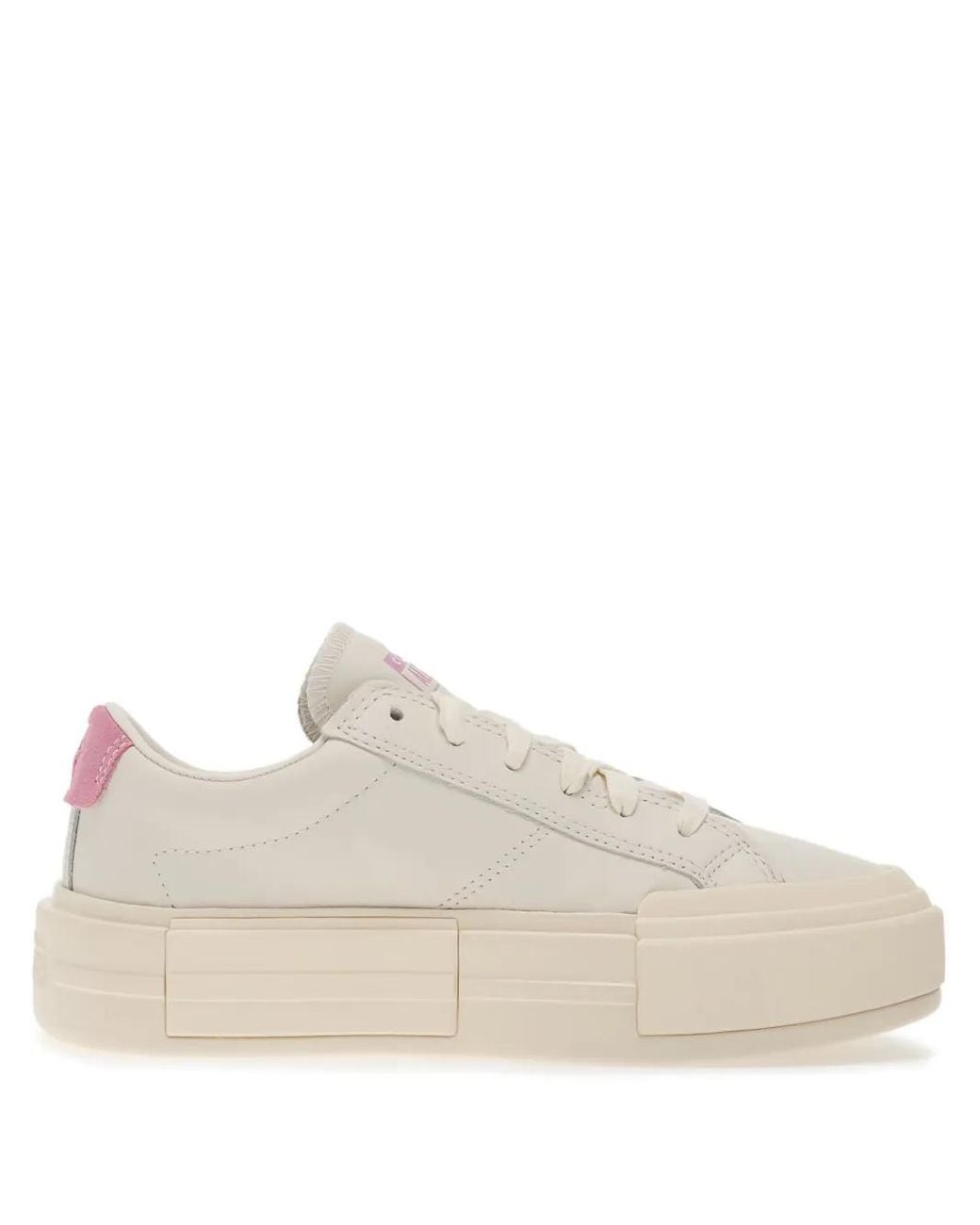 Converse Natural Platform Leather Cruise Trainers
