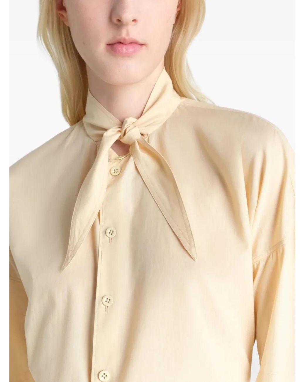 Lemaire White Foulard Short-Sleeve Shirt
