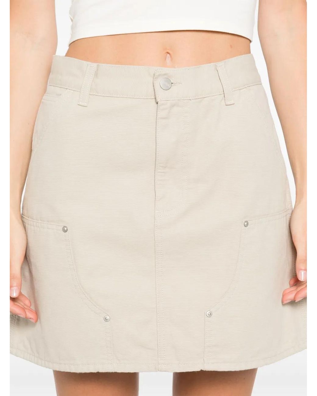 Carhartt Natural Maeve Double Mini Skirt