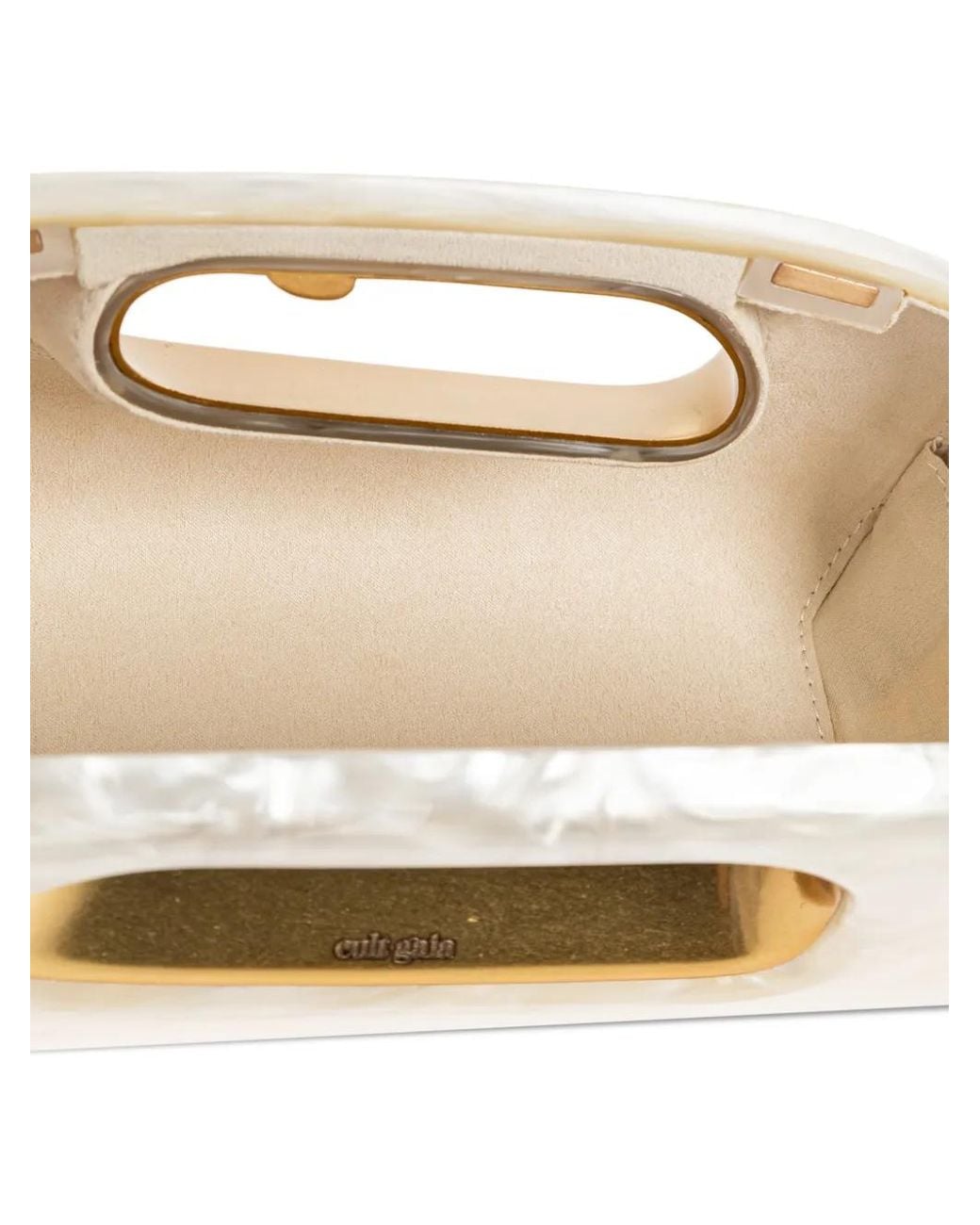 Cult Gaia White Amara Clutch