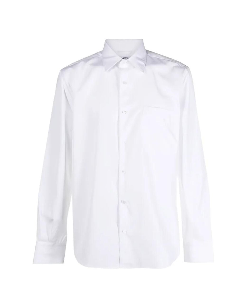 Aspesi White Sedici Chest-Pocket Shirt for men