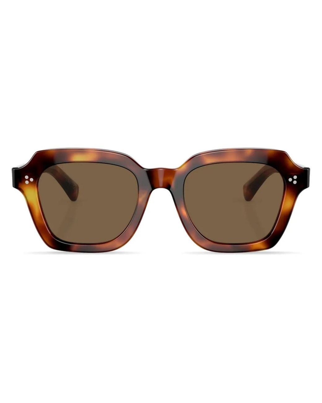 Oliver Peoples Brown Kienna Square-Frame Sunglasses