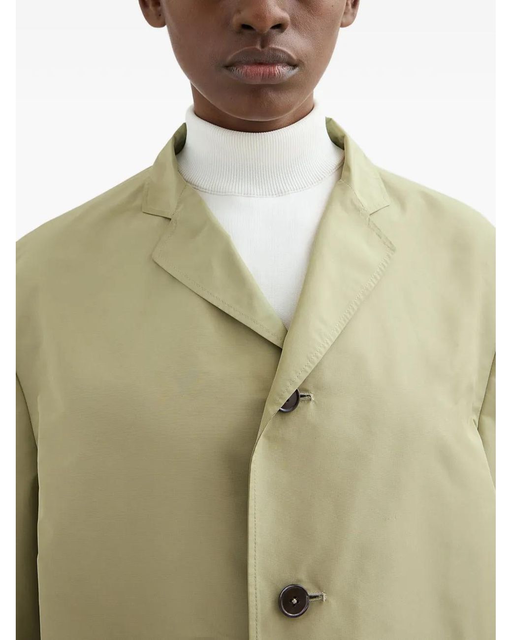 Jil Sander Green Button Technical Jacket