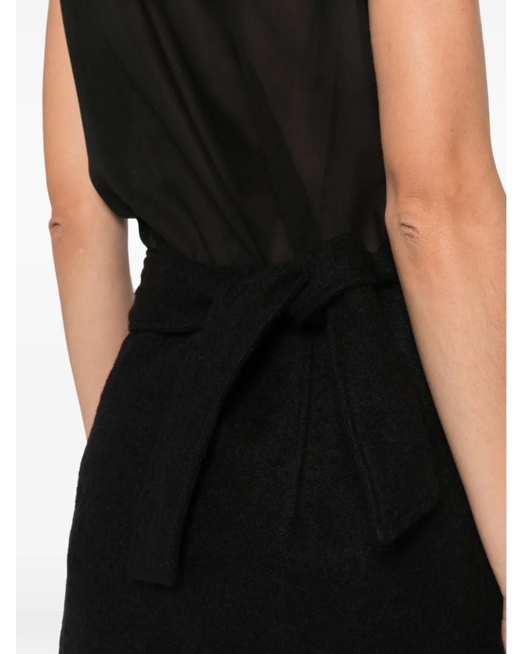 Our Legacy Black Twisted Mini Dress