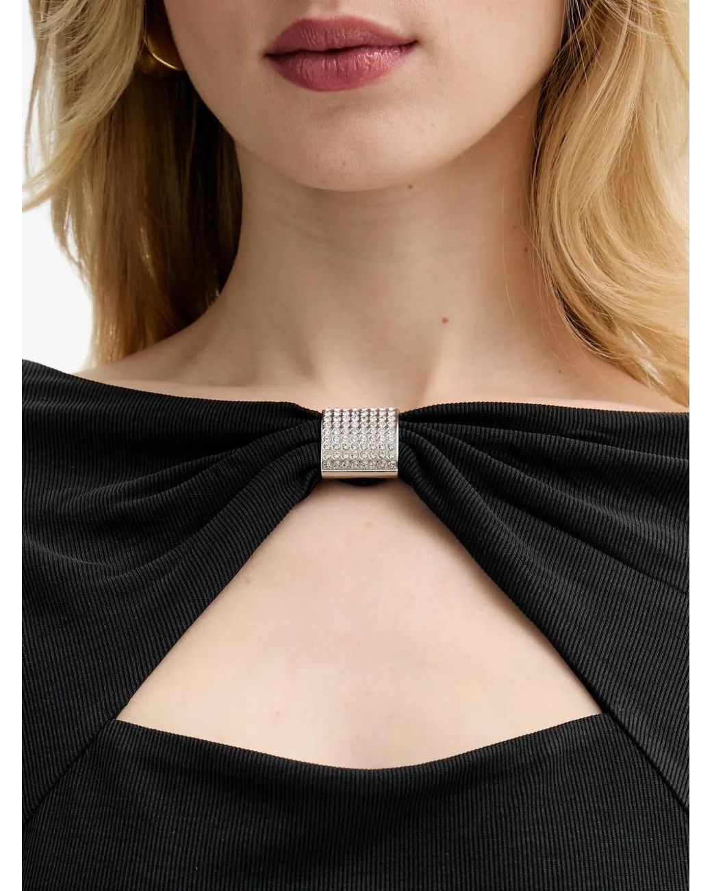 Guess Black Milena Long-Sleeve Top
