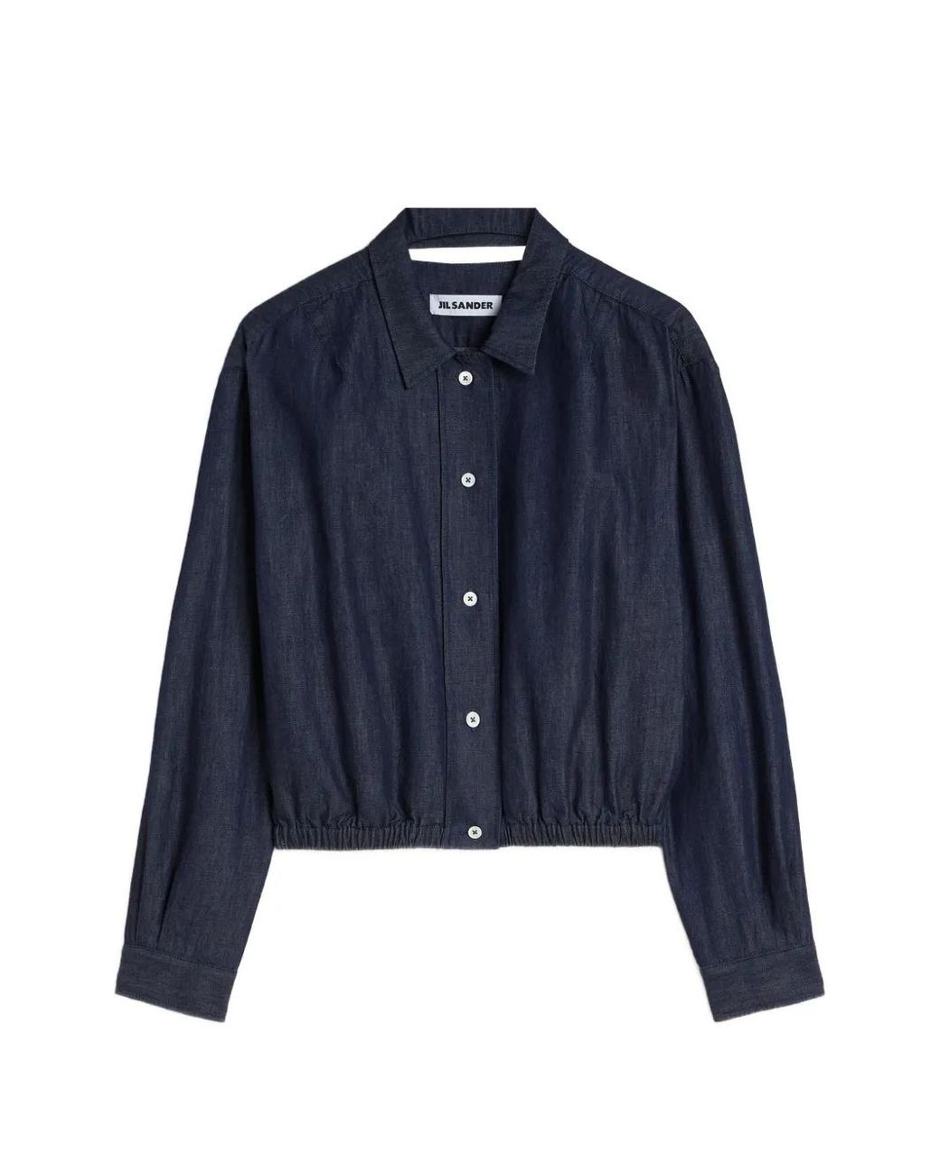 Jil Sander Blue Cotton Chambray Blouson