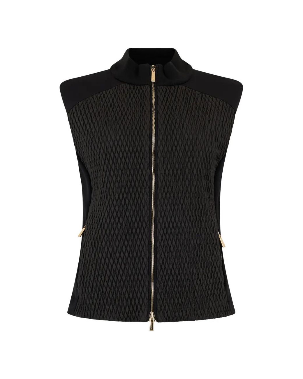 Moorer Black Quilted Gilet