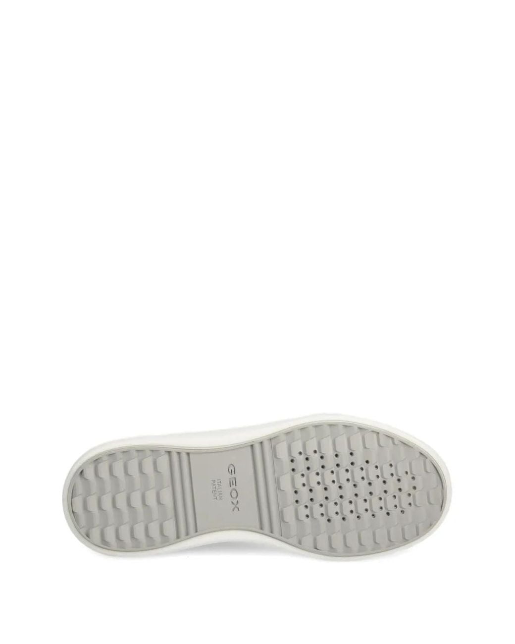 Geox White Dayla Perforated Panelled Trainers