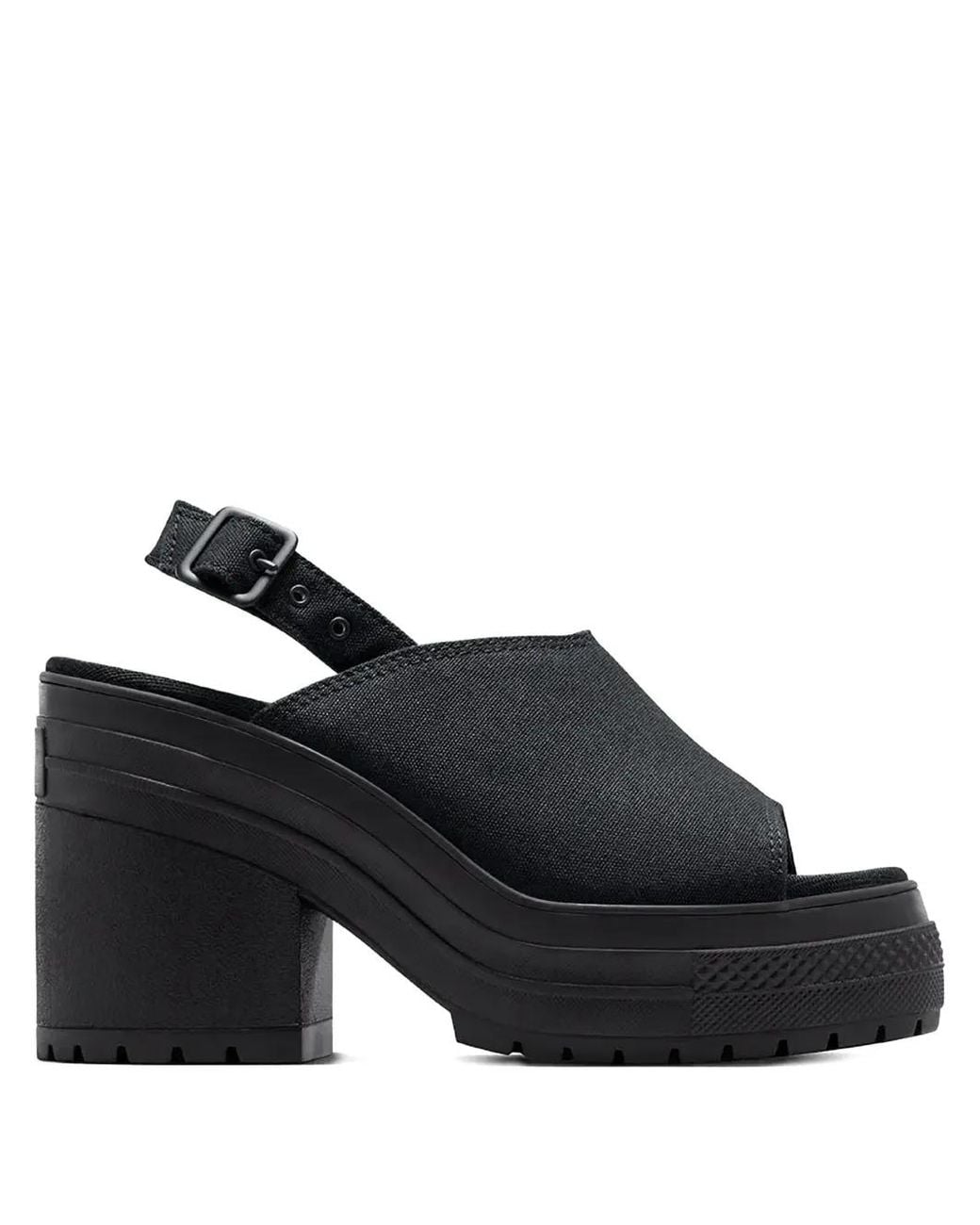 Converse Black Chuck 70 De Luxe Slingback Heeled Sandals