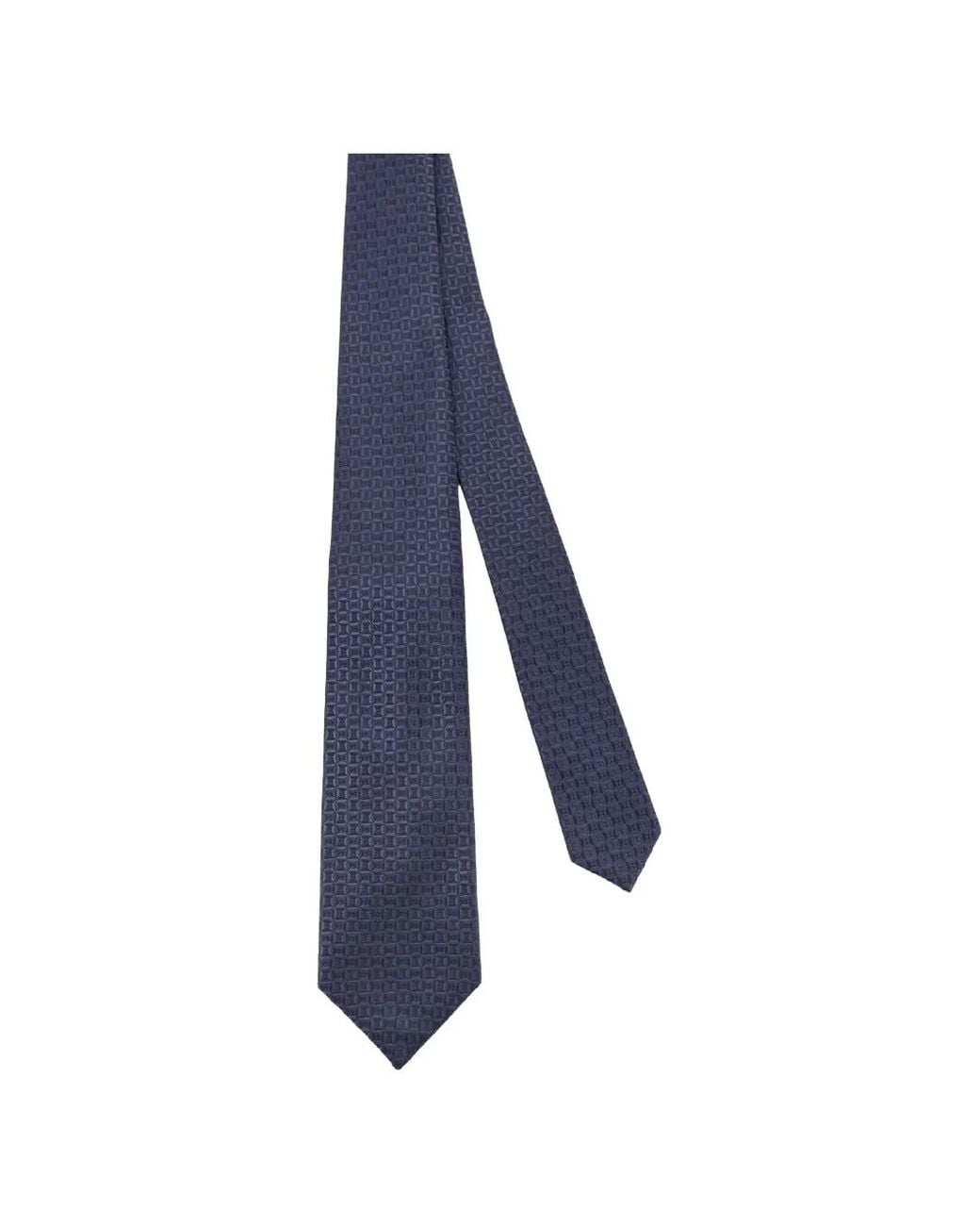 Kiton Gemusterte Krawatte in Blue für Herren