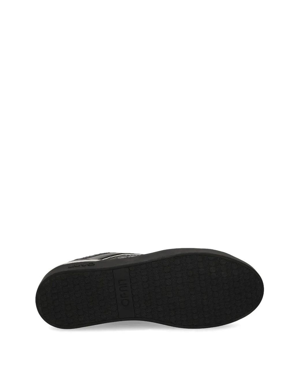 Liu Jo Black Leather Sneakers