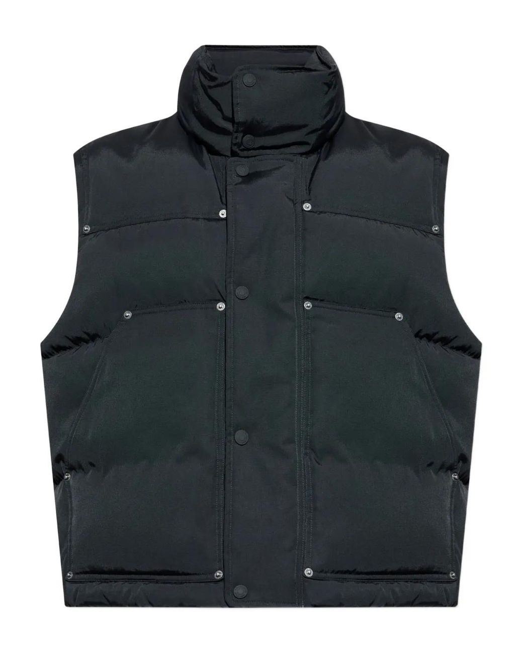 Chaleco Acolchado Con Cierre De Presión DSquared² de hombre de color Black