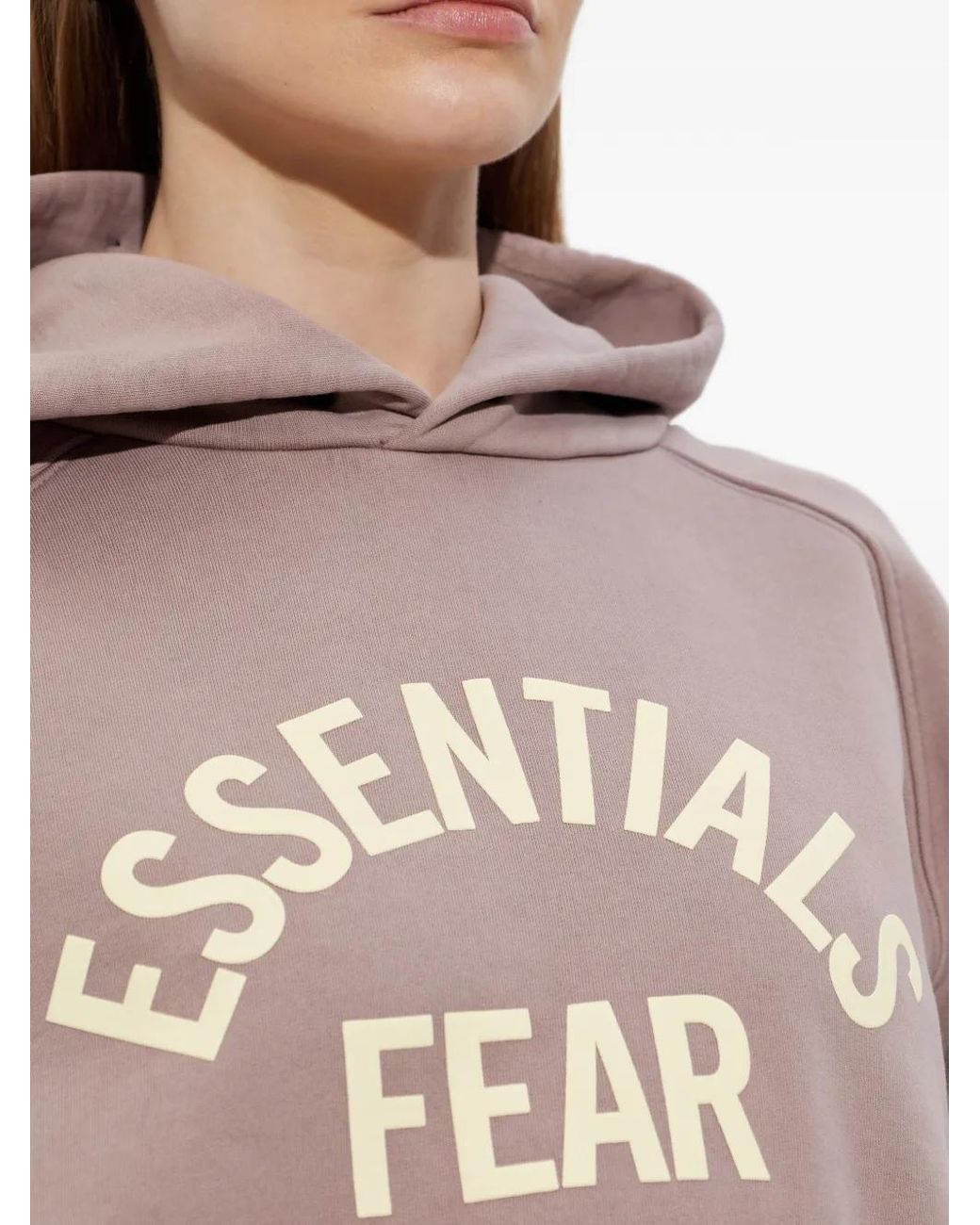 Fear Of God Natural Essentials Logo-Print Hoodie