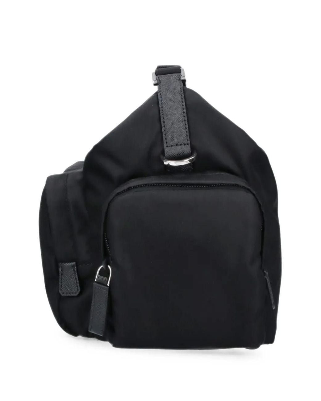 Prada Black Re-Nylon And Saffiano-Leather Shoulder Bag for men