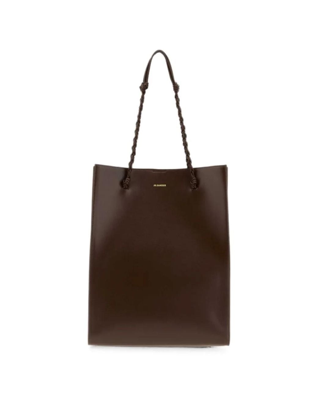 Jil Sander Brown Tangle Tote Bag