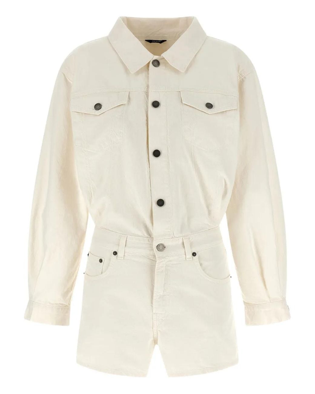 Haikure Natural Elle Authentic Lax Button-Up Playsuit
