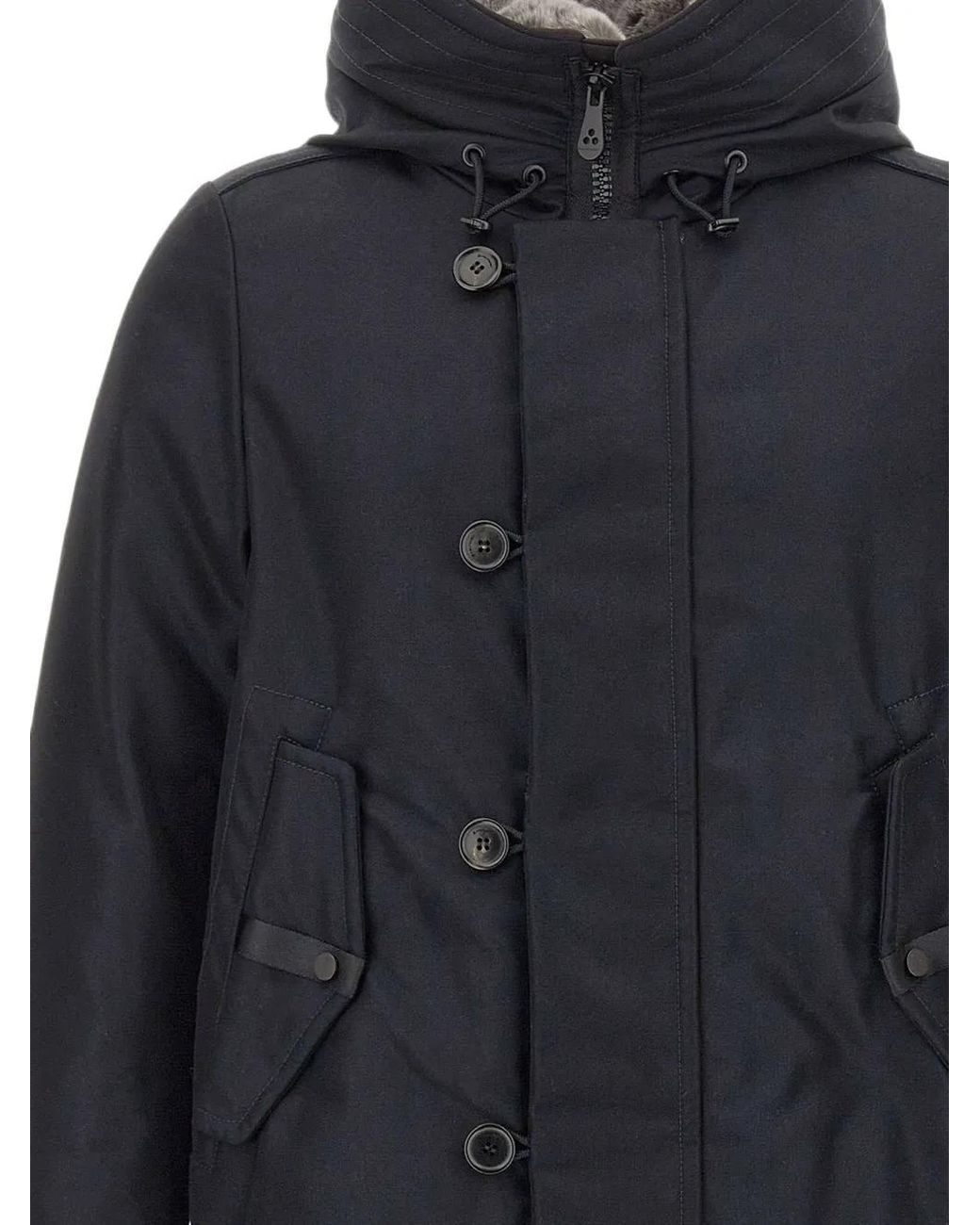 Peuterey Blue "Kasa Sl 00 Fur" Parka for men