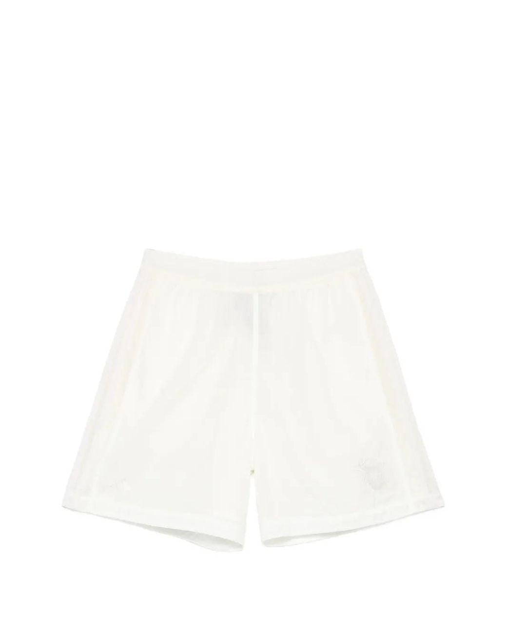Adidas White X Wales Bonner Logo-Embroidered Shorts