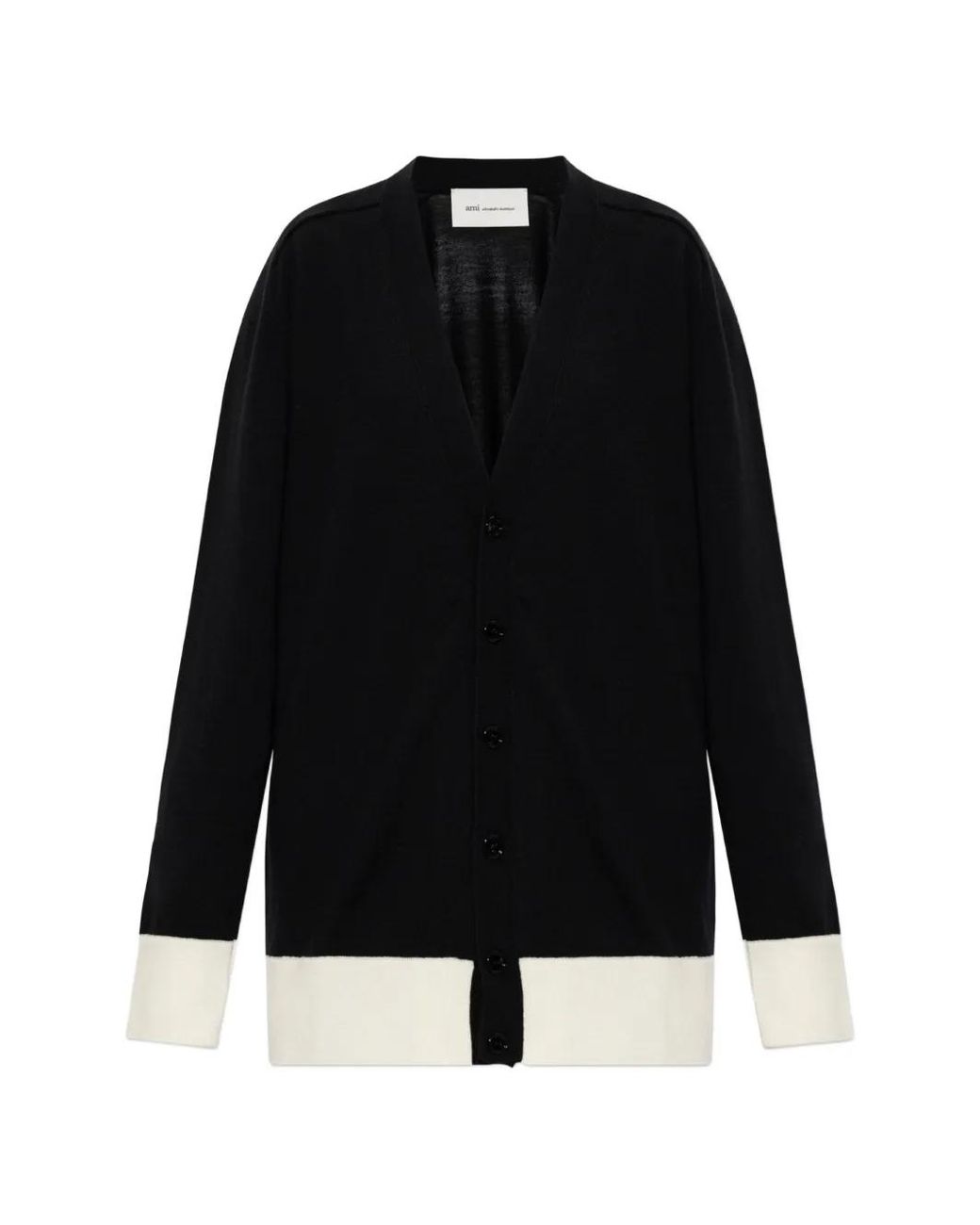 AMI Vest Met Colourblocking in het Black