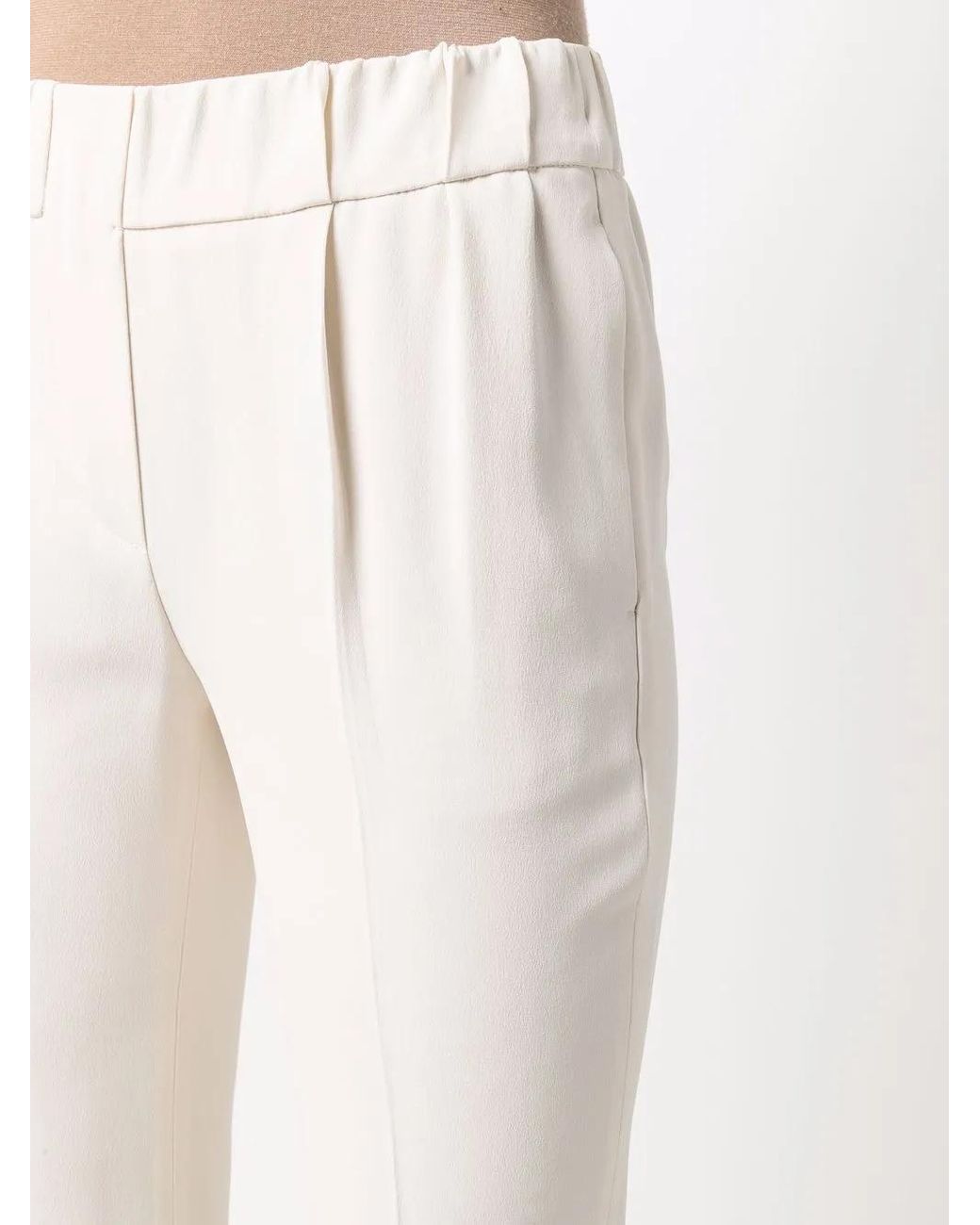 Brunello Cucinelli Cropped Broek in het White