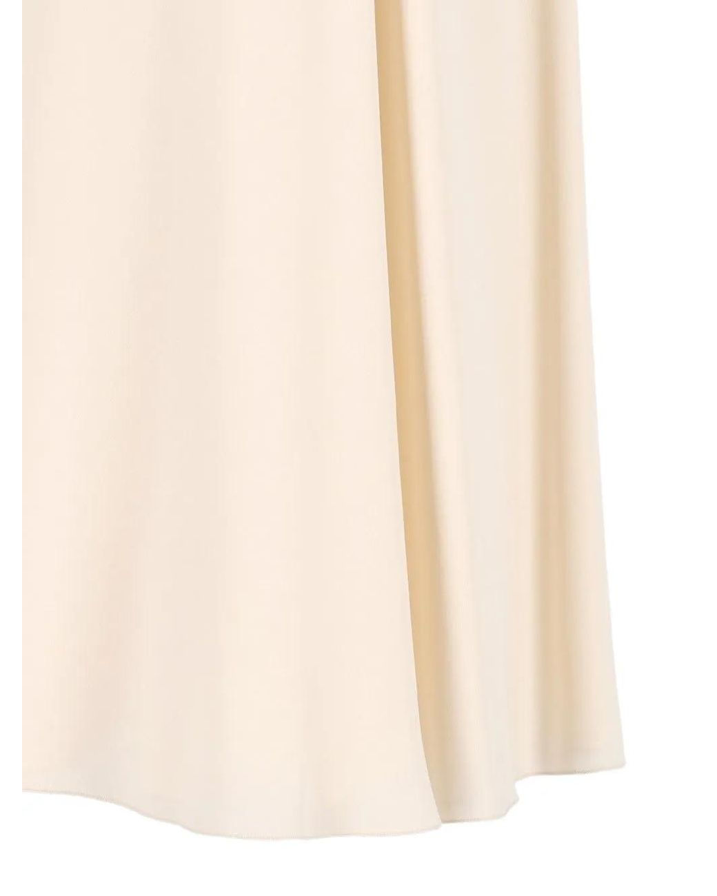 Valentino Garavani White Jupe Mi-Longue À Fente