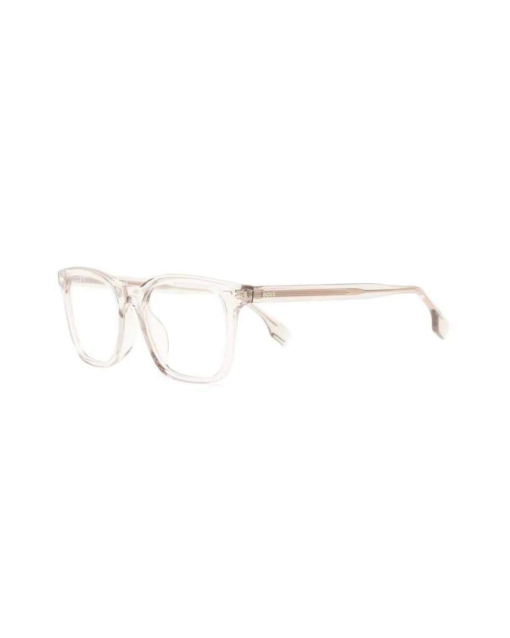 Boss Natural Clear-Frame Glasses