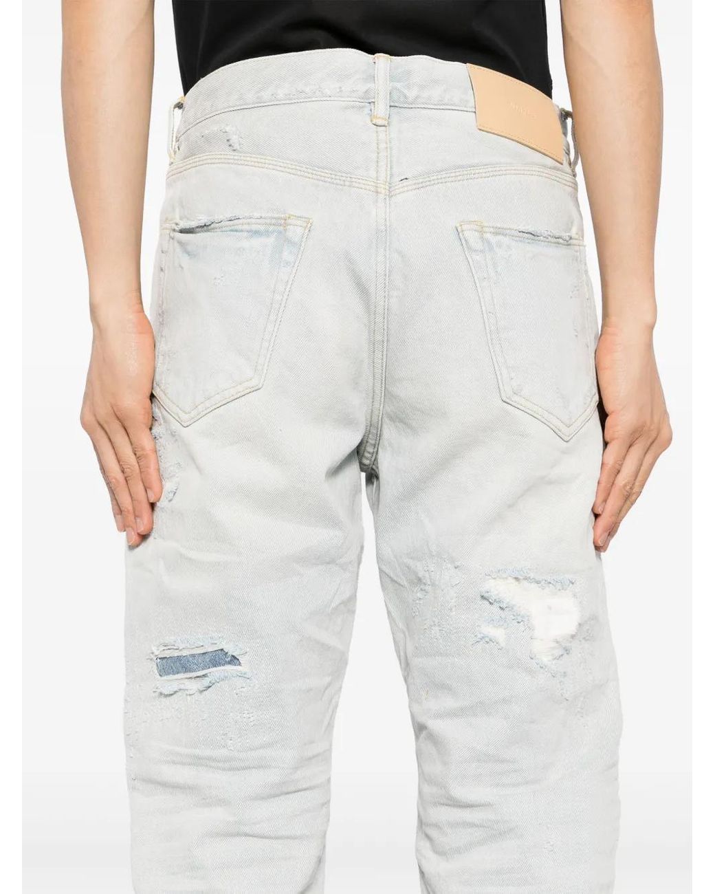 Purple Brand White P001 Vintage Jeans for men