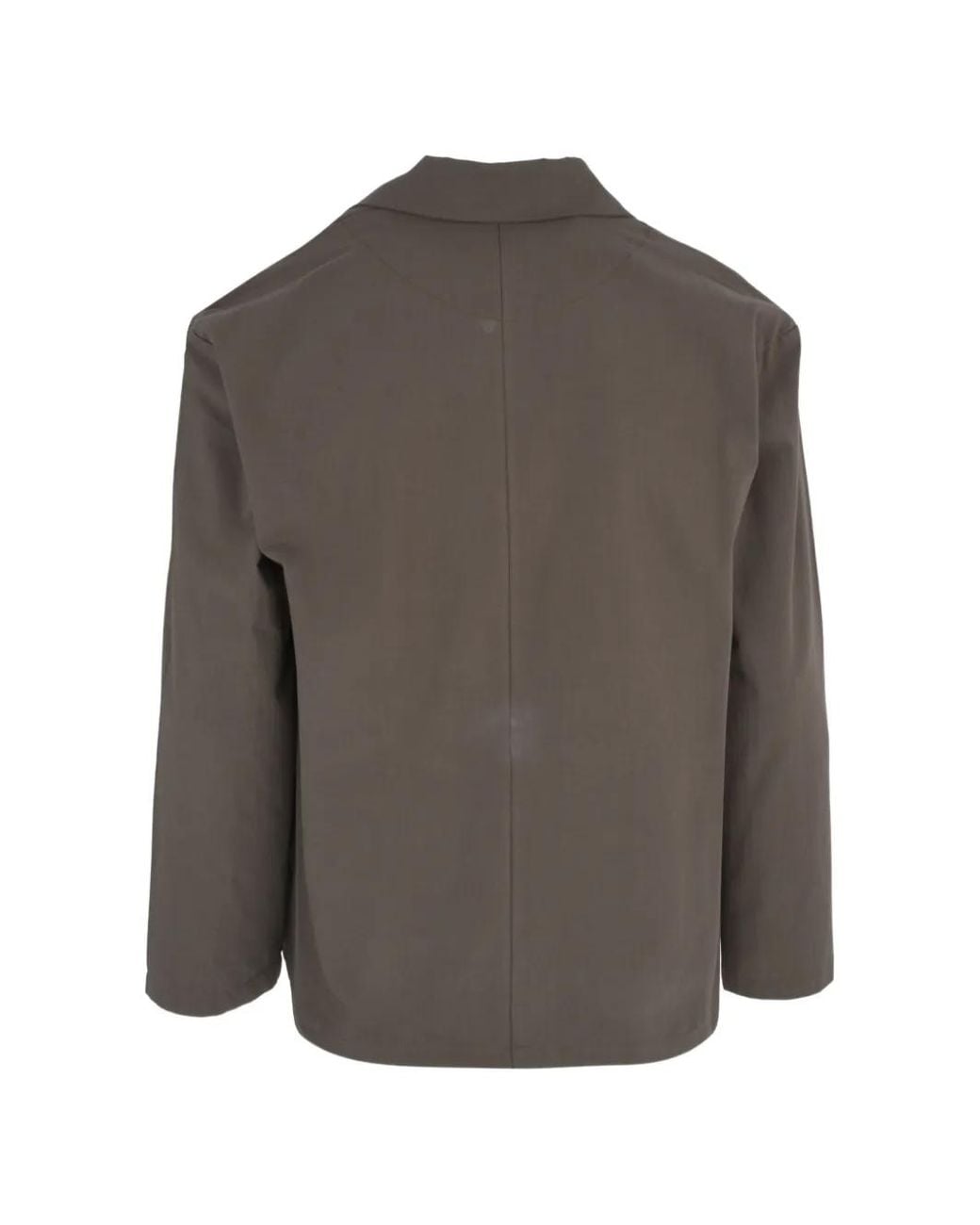 Marane Brown Button Long-Sleeve Shirt for men