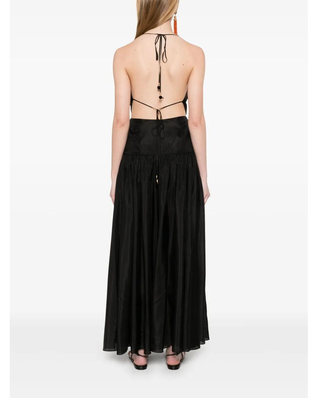 Zimmermann Black Rhiannon Midi Dress