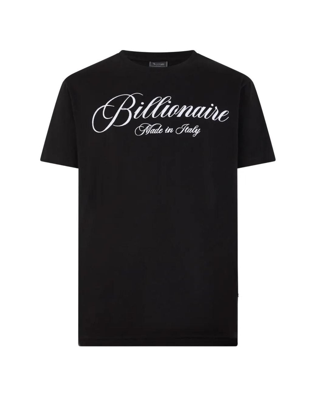 Billionaire Black Signature Round-Neck T-Shirt for men