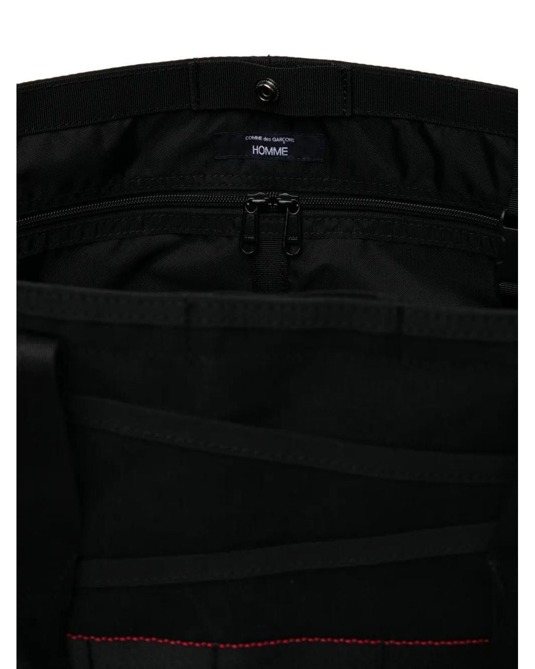 Comme des Garçons Black Logo-Patch Tote Bag for men