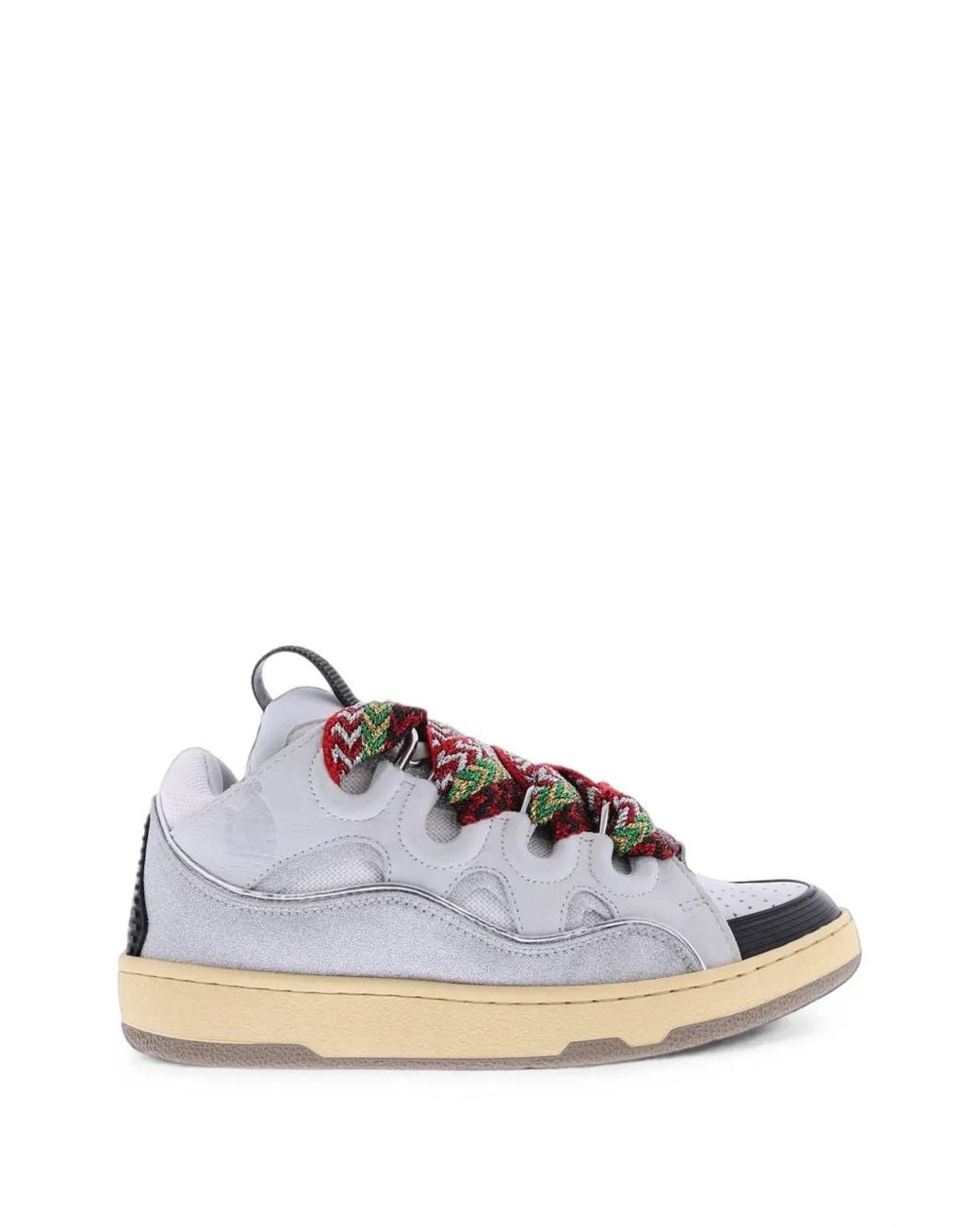 Lanvin White Curb Sneakers