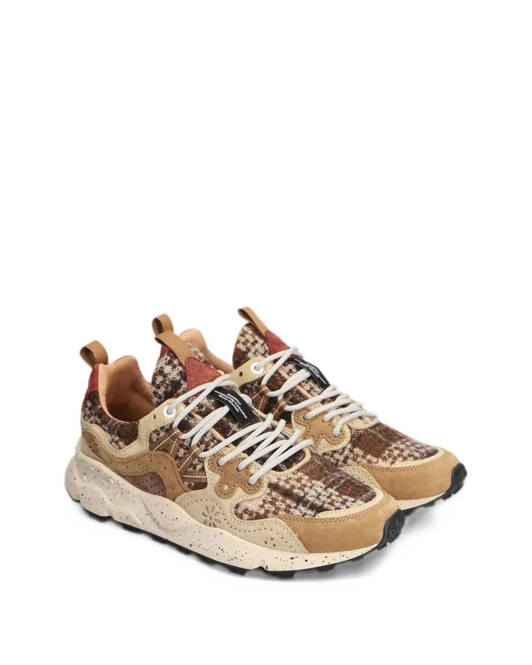 Flower Mountain Natural Yamano Suede Sneakers