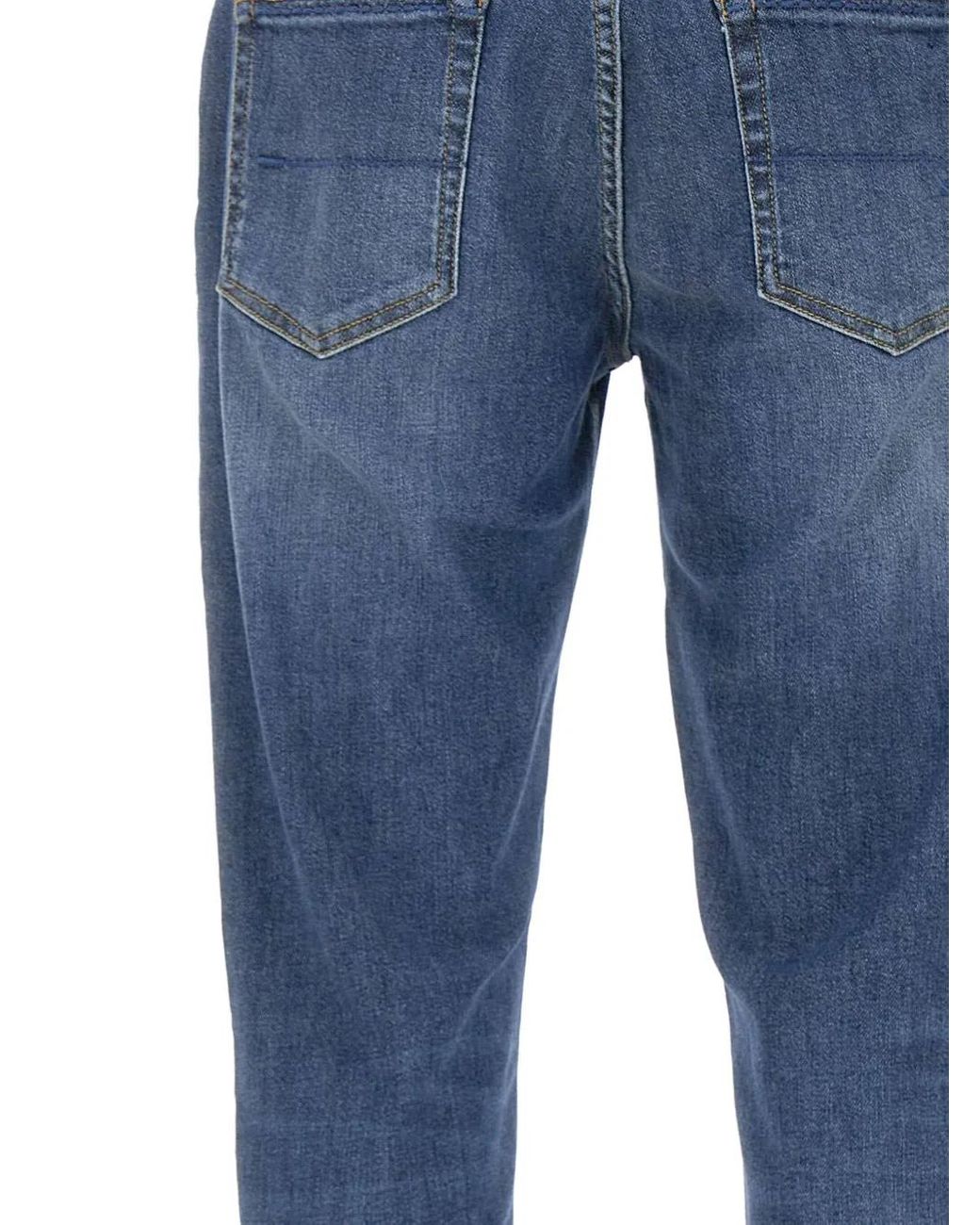 Re-hash Blue Rubens B Five-Pockets Jeans for men