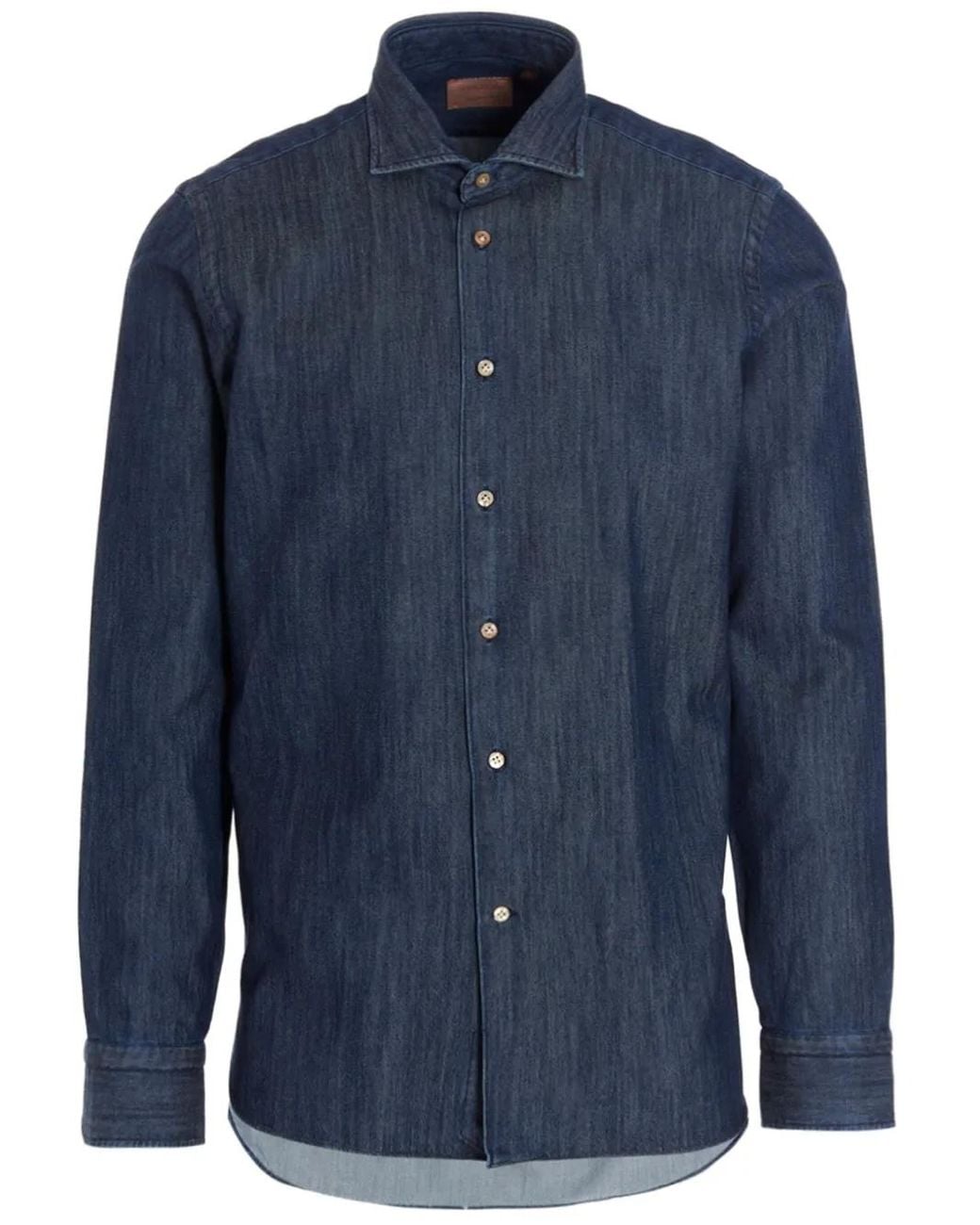 Camicia Denim di Borriello in Blue da Uomo