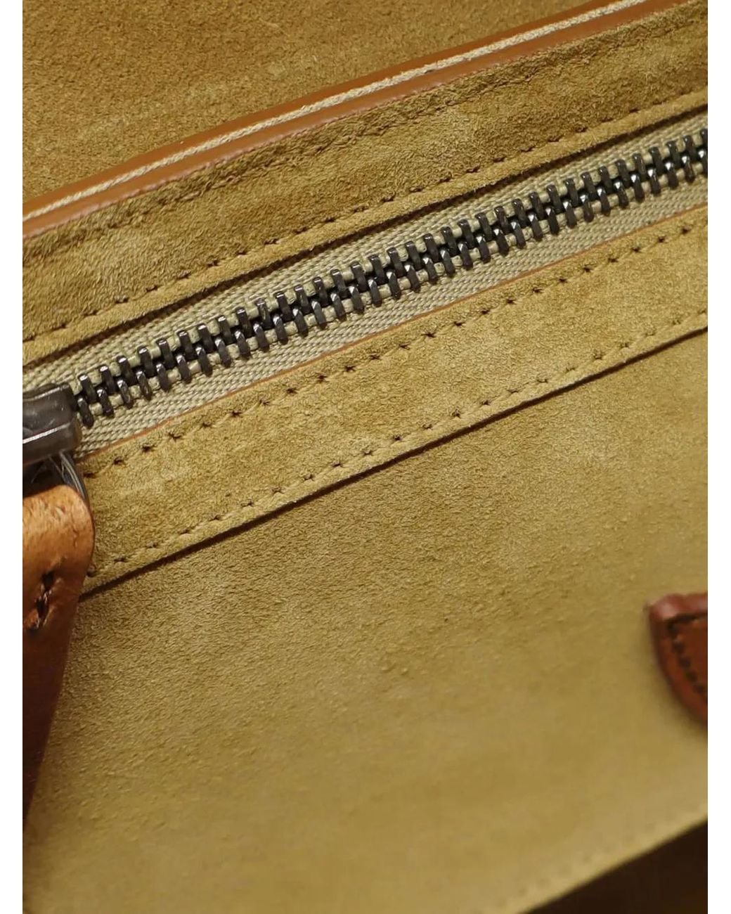 HTC Brown Joan Flower-Studded Leather Shoulder Bag