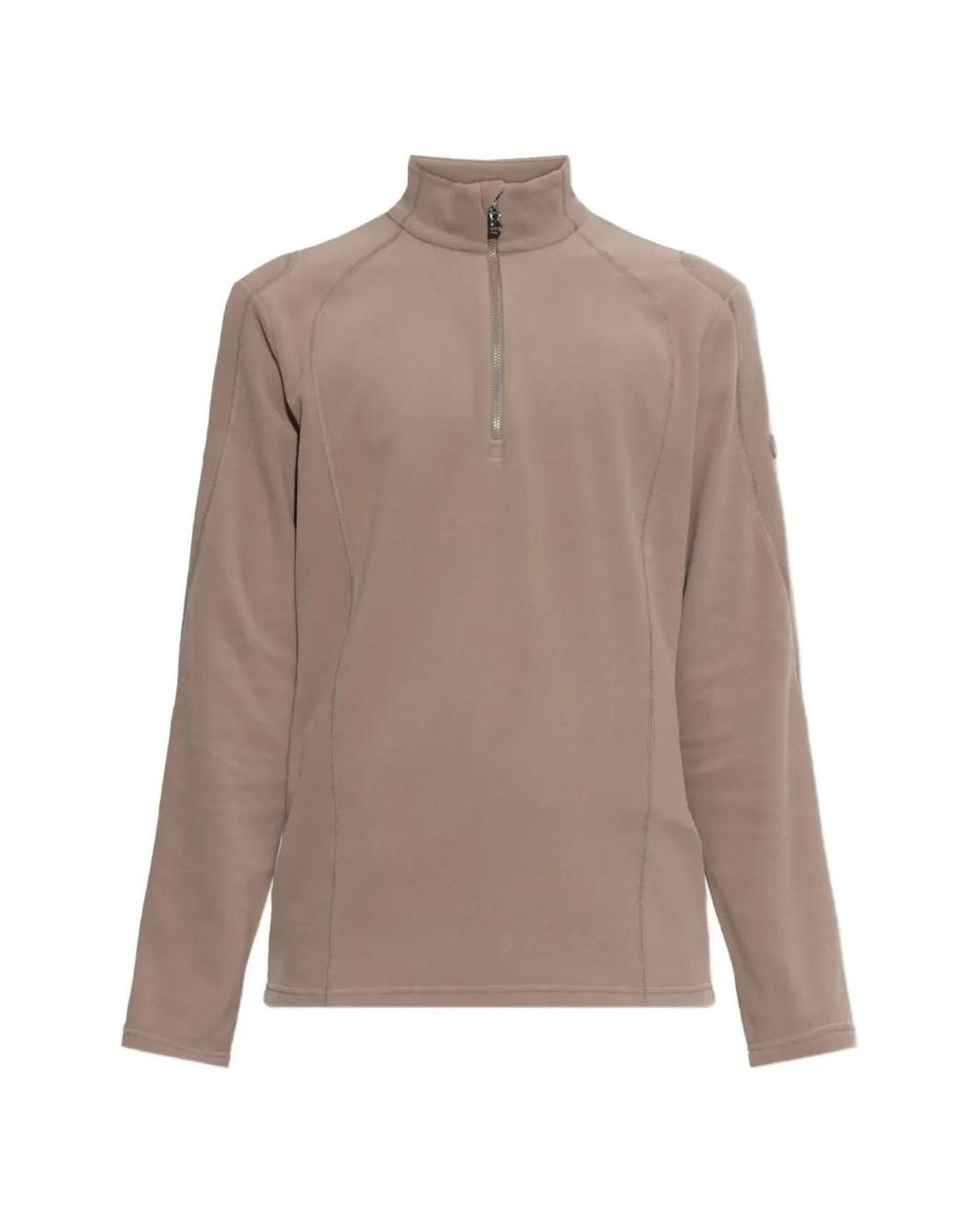 Bogner Brown Harry Zip-Fastening Fleece Top for men