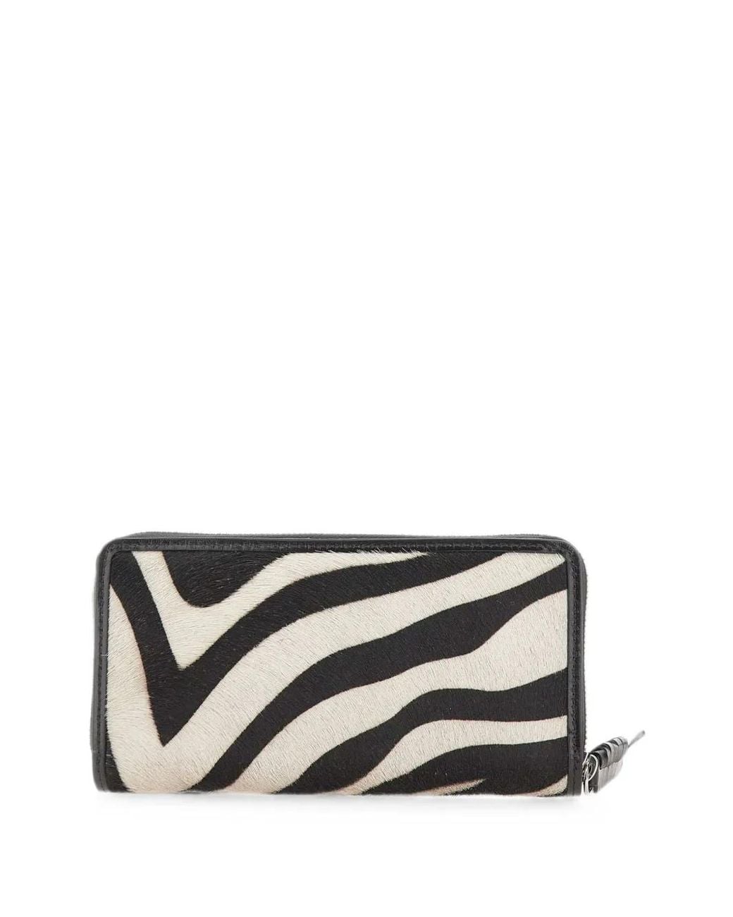 Gianni Chiarini Black Horsy Zebra-Print Wallet