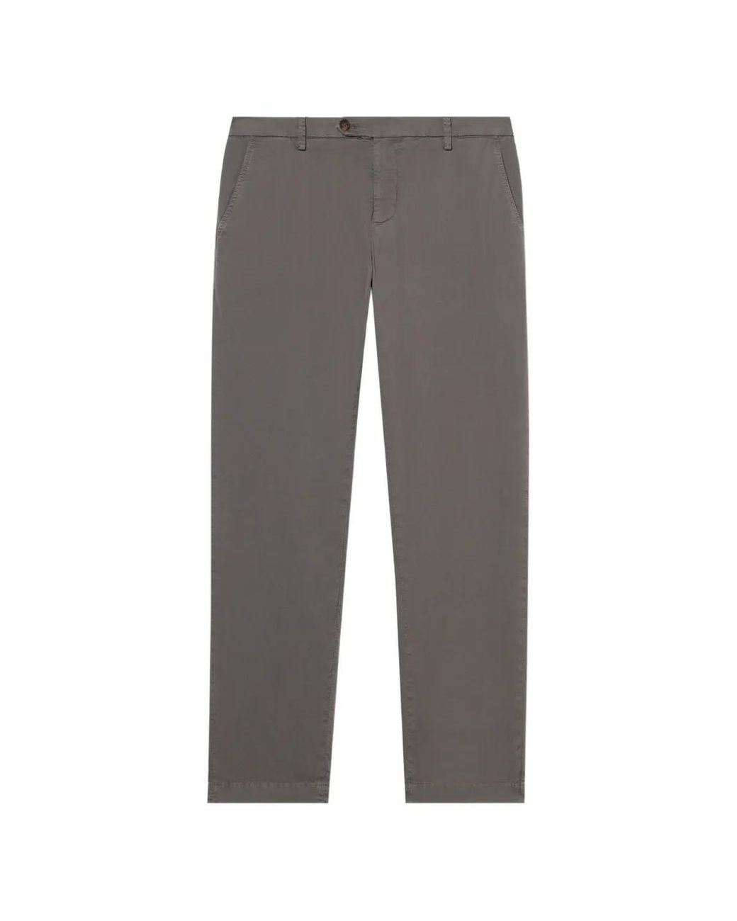 Brooks Brothers Gray Stretch-Cotton Trousers for men