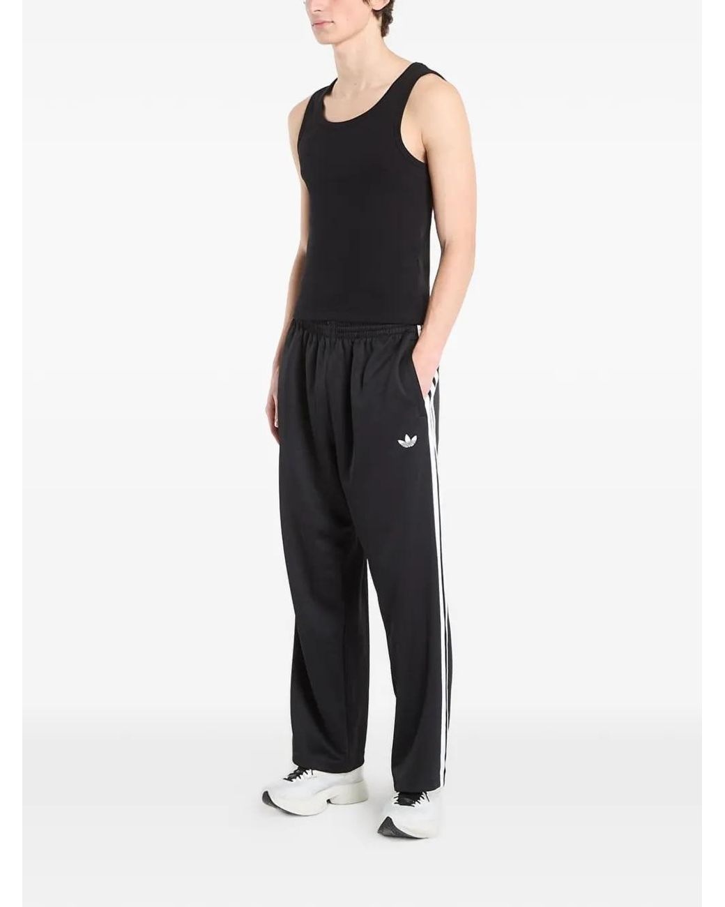 Adidas Black Adicolor Loose Track Pants for men