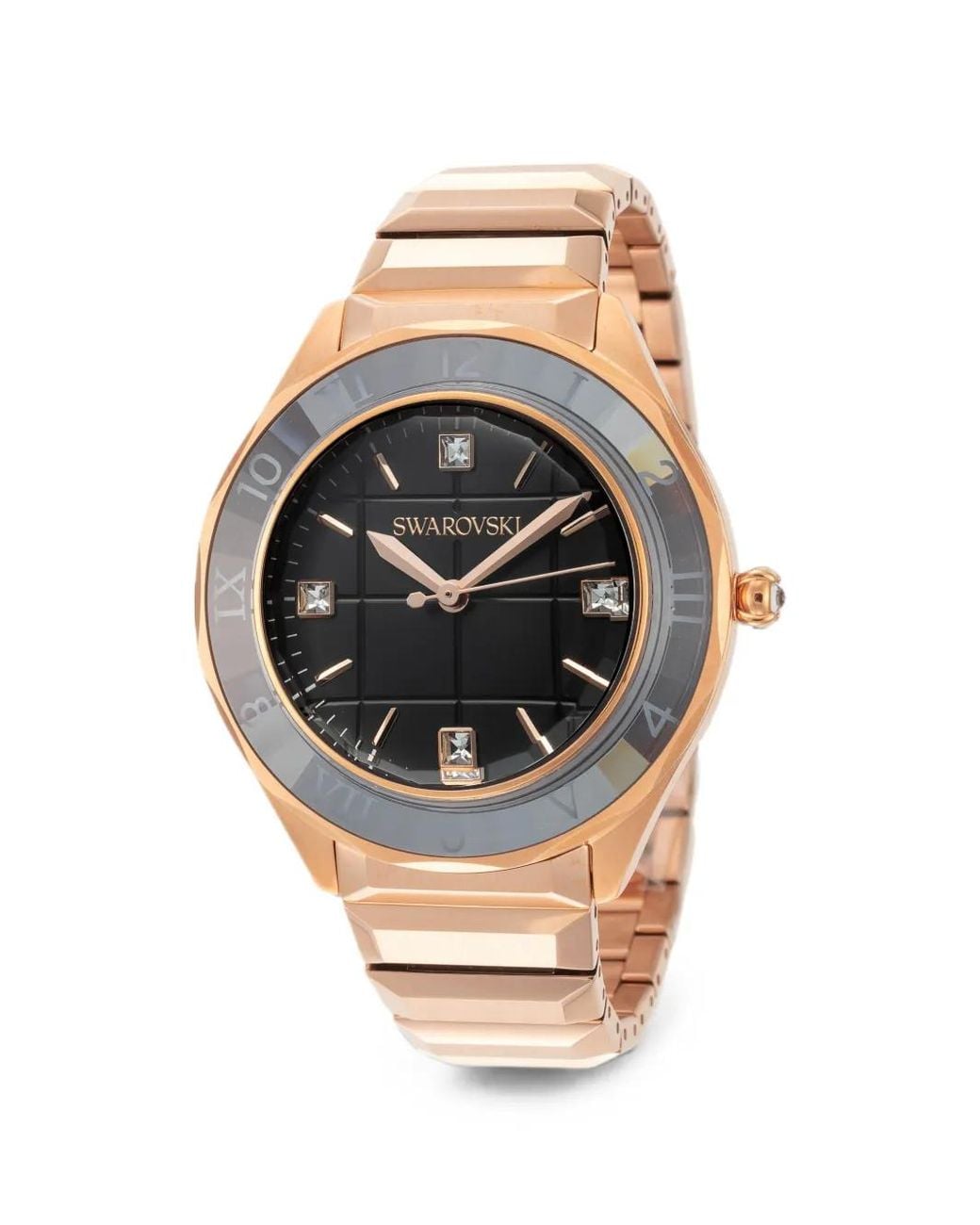 Swarovski Black Montre Dextera Mm À Ornements En Cristal