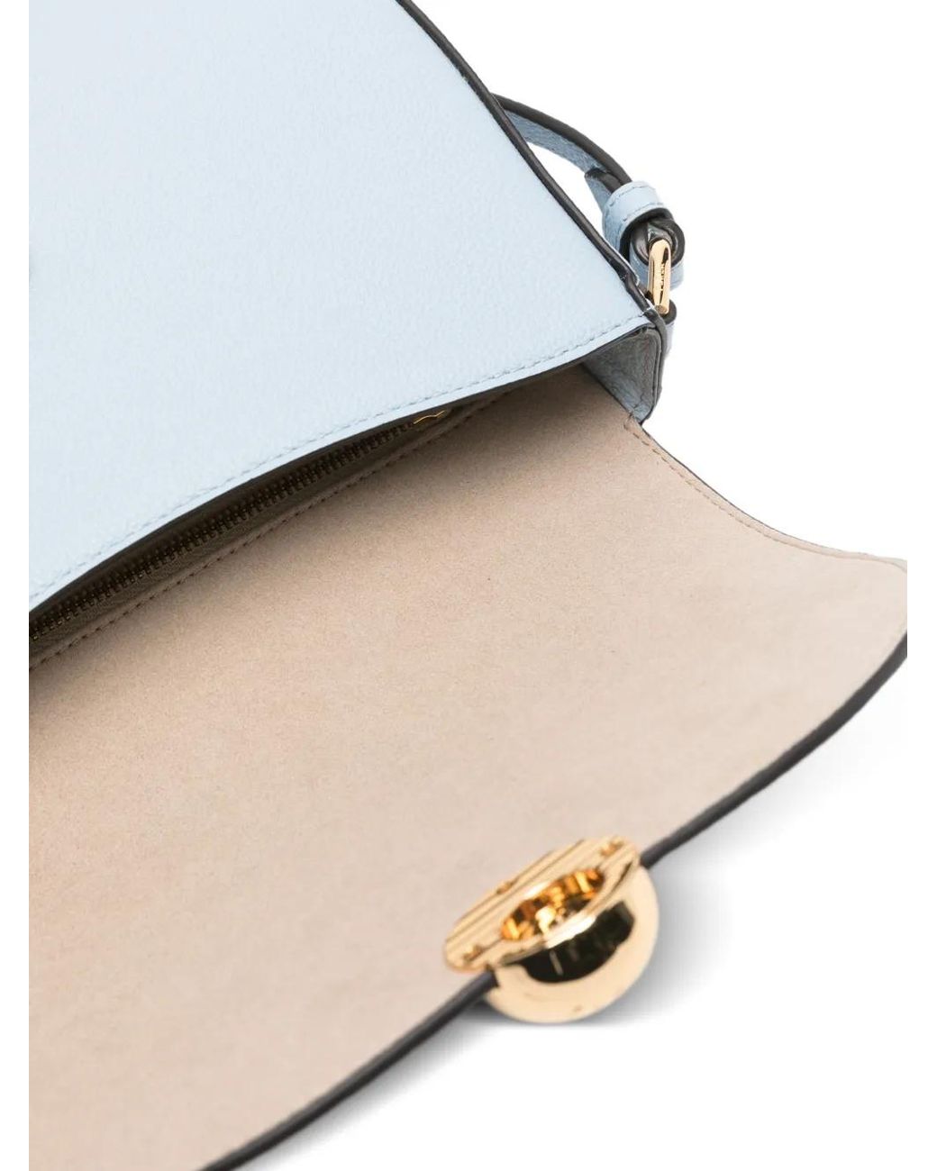 Furla Blue Small Moonlight Cross Body Bag