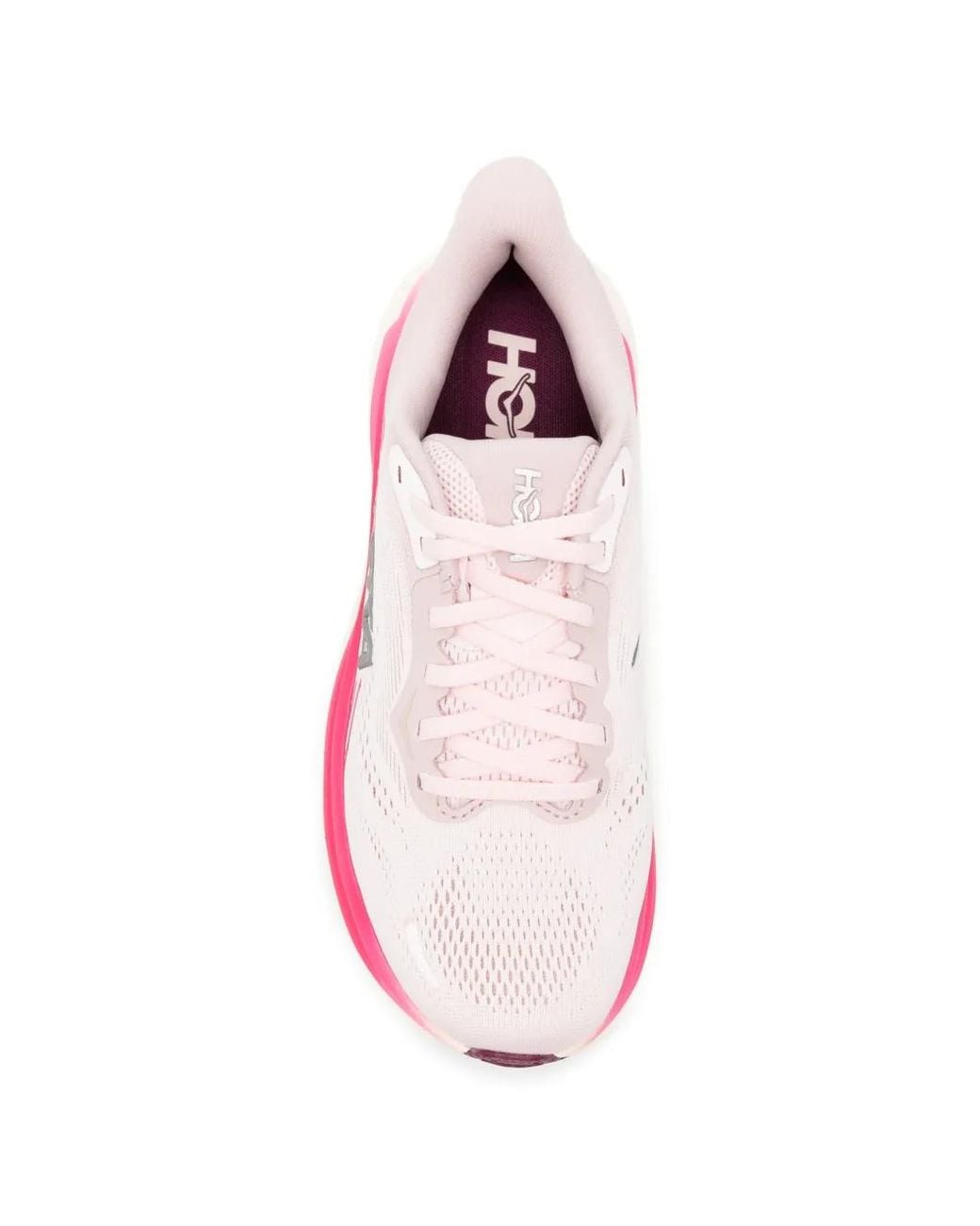 Hoka One One Pink Baskets À Logo Imprimé