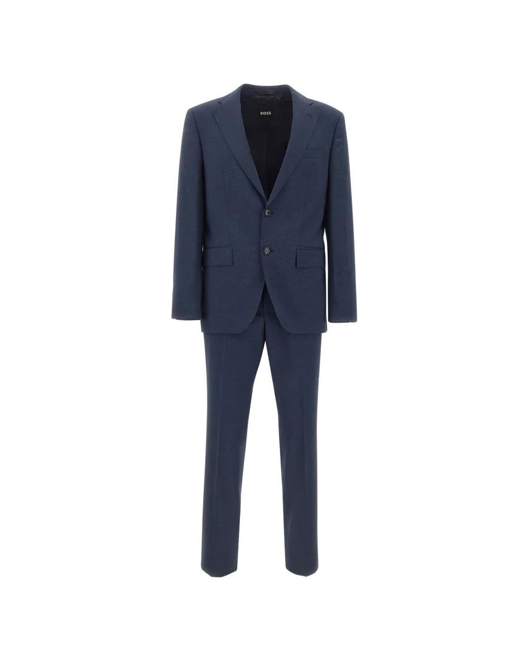 Boss Blue Two-Piece Regular-Fit Suit for men