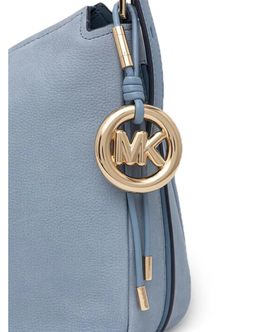 MICHAEL Michael Kors Blue Medium Nolita Logo-Charm Shoulder Bag