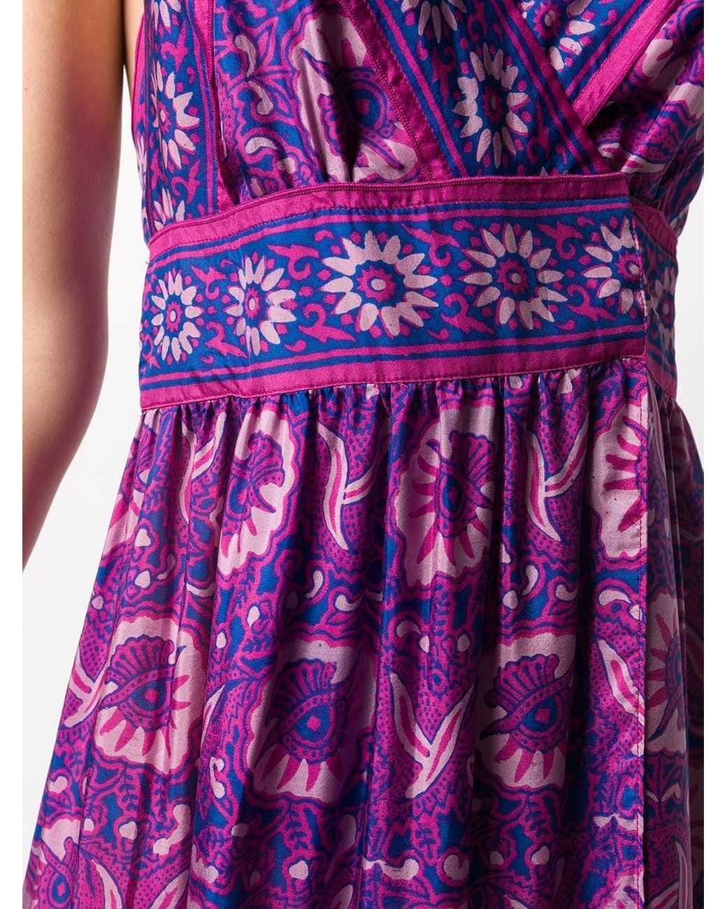 Ba&sh Maxi-jurk Met Bloemenprint in het Roze | Lyst NL