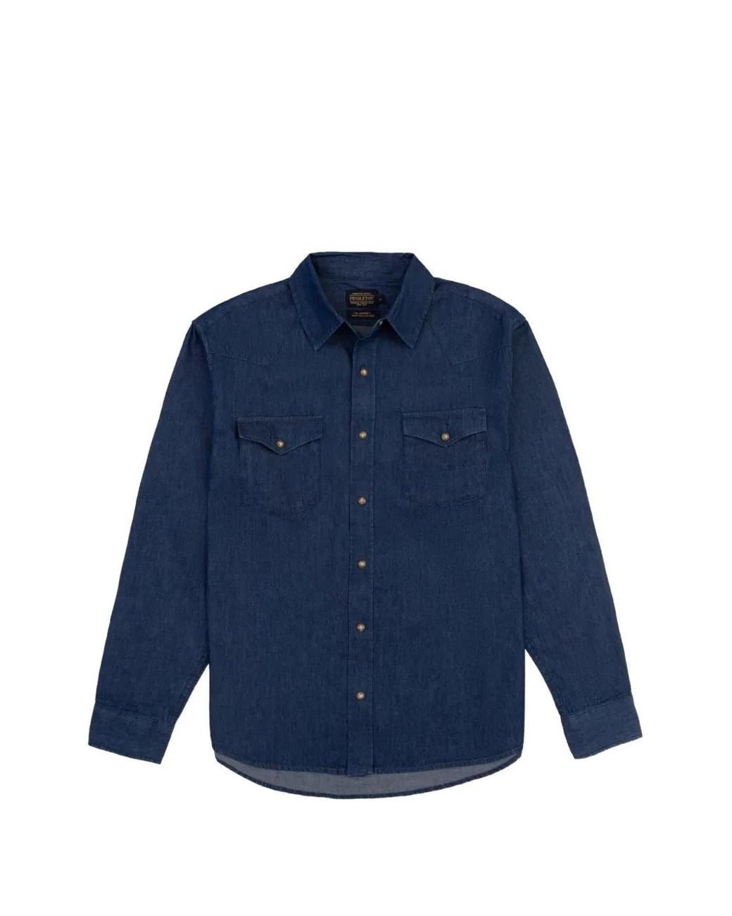 Pendleton Blue Chandler Western-Style Denim Shirt for men