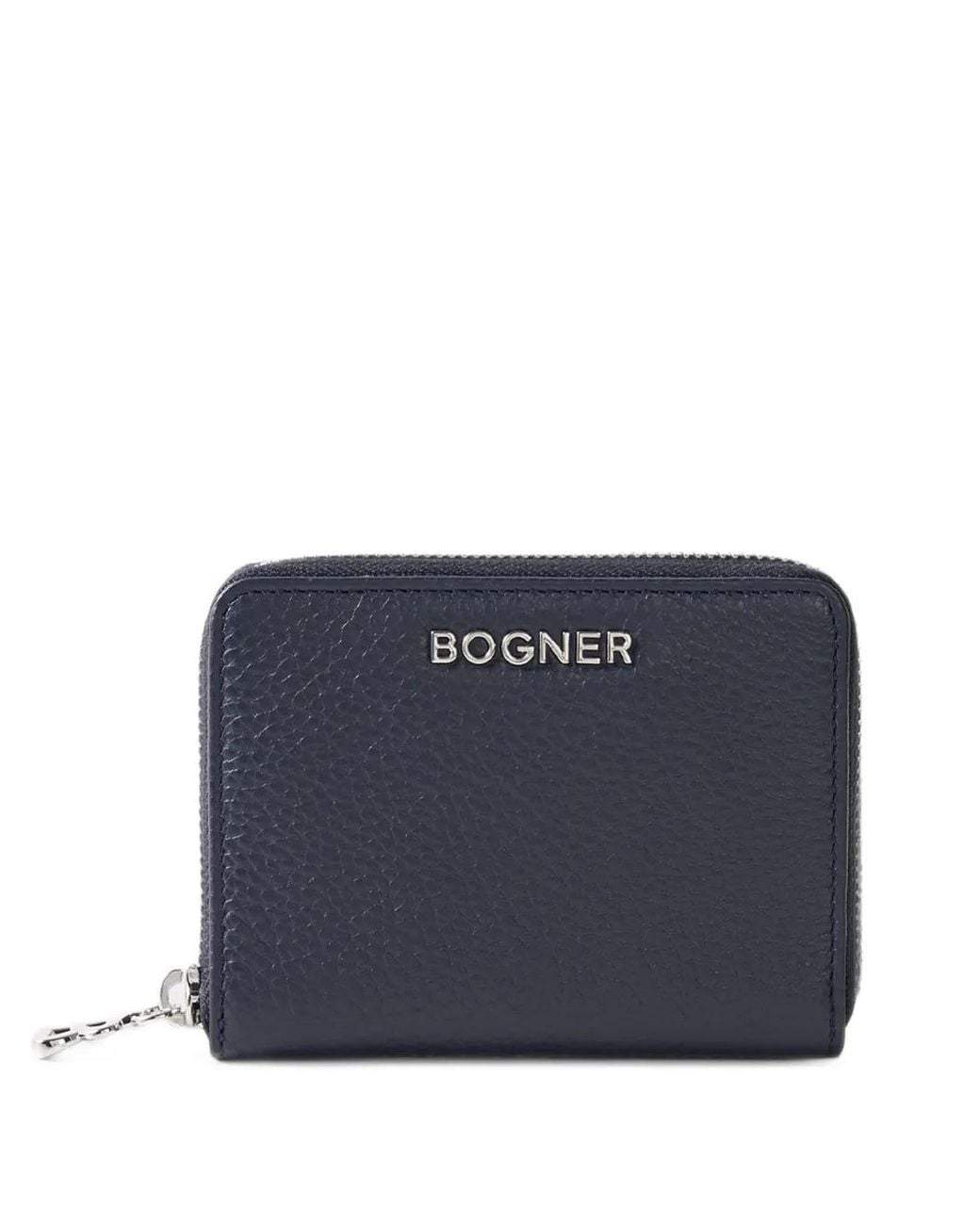 Bogner Blue Wallis Norah Grained-Leather Wallet